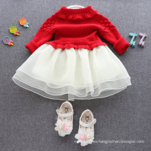 vestidos de navidad niños jerseys rojos faldas para niños XMAS BABY JERSEY ROJO VESTIDOS LINDO VESTIDO BUENA CALIDAD